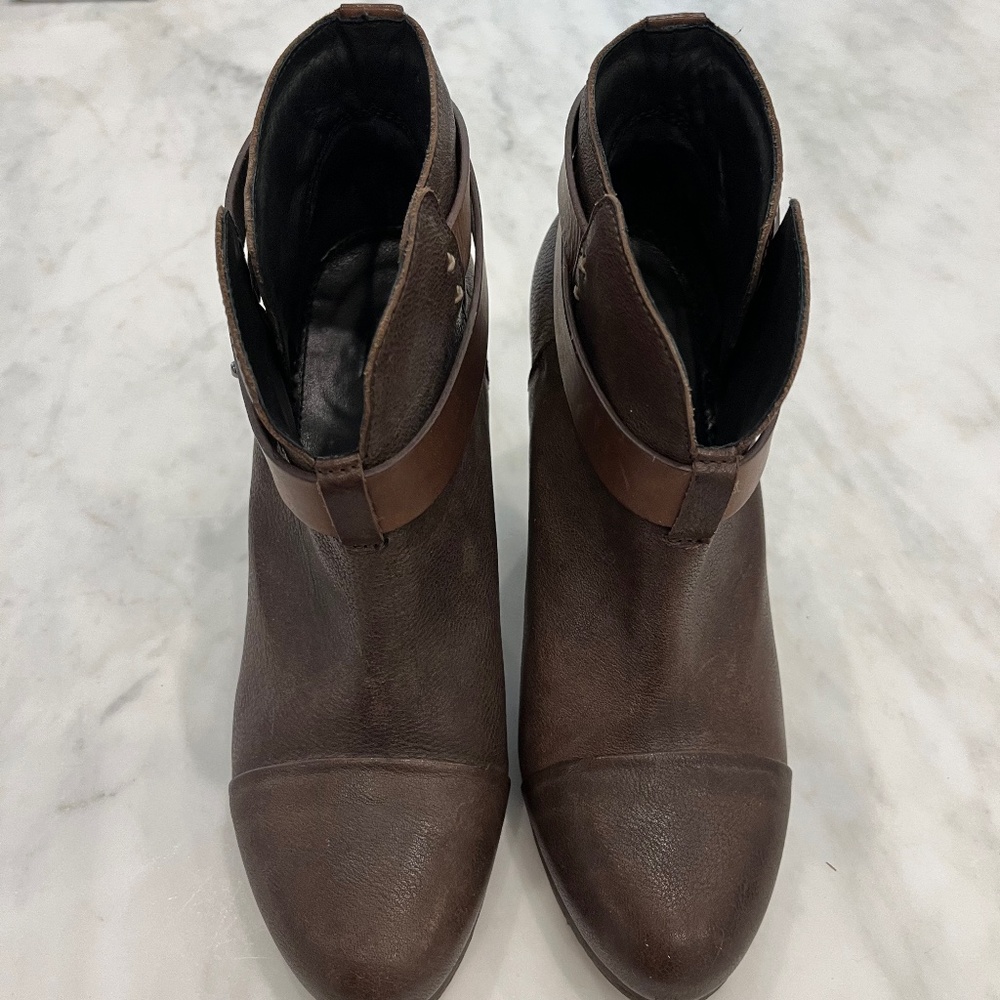 Rag and bone brown booties